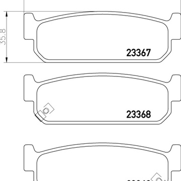 Тормозные колодки PF-2262 AN-373 Nissan Cedric, Cima, Leopard, Maxima.