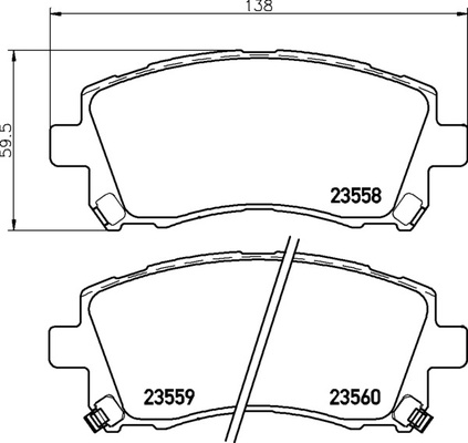 Тормозные колодки PF-7390 AN-463 Subaru Forester, Impreza, Legacy, Outback.