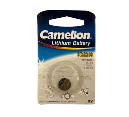 Батарейка литиевая Camelion CR1216, 3В. BL1