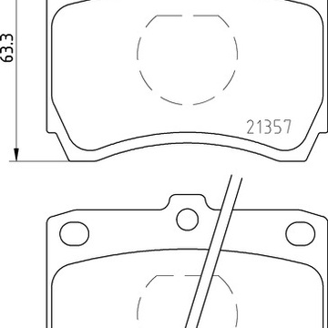 Тормозные колодки PF-5165 AN-234 Mazda 121.