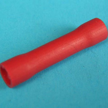 Соединитель кабельный гильза, изолированная, красная.