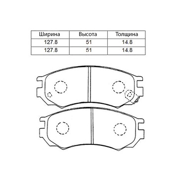 Тормозные колодки PF-2268 AN-350 Nissan Sunny хэтчбек N14.