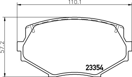 Тормозные колодки PF-5364 AN-461 Mazda MX-5.