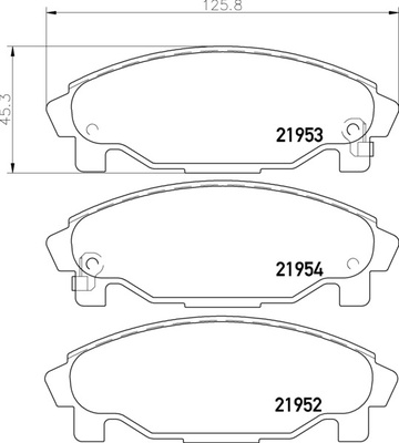 Тормозные колодки PF-6340 AN-414 Daihatsu Charade, Gran Move.