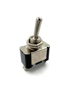 Тумблер 20х28мм. Д10мм. 20А 2положения, 2контактов.