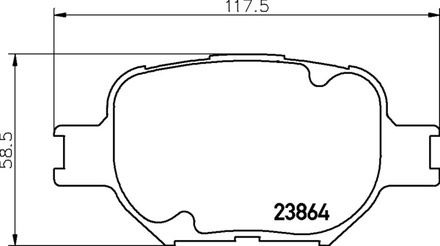 Тормозные колодки PF-1430 AN-603\1442 Toyota Allion, Altezza Gita,Caldina, Camry, Carina, Celica, Chaser, Corolla, Crown, Gaia, Ipsum, Mark II, Prius, Verso.