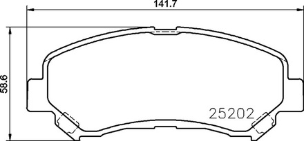 Тормозные колодки PF-2546 AN-751 Nissan Juke, Murano, Navara, NP300, Pathfinder, Qashqai, Rogue, Teana, X-Trail.