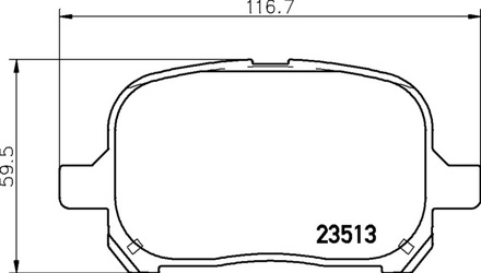Тормозные колодки PF-1401 AN-465 Toyota 4Runner, FJ Cruiser, Hilux, Land Cruiser Prado.