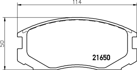 Тормозные колодки PF-3234 AN-317\3285 Mitsubishi Colt,Lancer, Mirage.