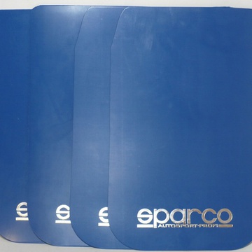 Брызговики пластины Sparco, синие, 28х44см. 4шт.