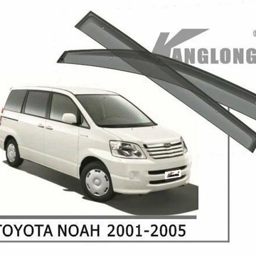 Дефлекторы окон(ветровики) Kanglong, Noah 2001-2005г. (4шт. на скотче с креплениями).