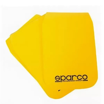 Брызговики пластины Sparco, жёлтый, 28х44см. 4шт.