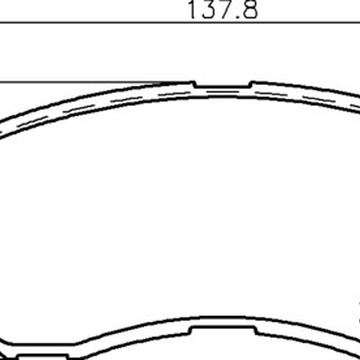 Тормозные колодки PF-3369 AN-433 Mitsubishi Galant, EstateL 200, PickupL 200, 400, BoxL, Lancer, Outlander, Pajero, Sigma.