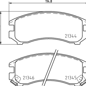 Тормозные колодки PF-2148 AN-213\2367 Nissan Sunny, Suzuki Swift.