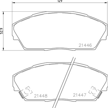 Тормозные колодки PF-8162 AN-274 Honda Accord, Civic, Insight, Jazz, Legend, Prelude , Shuttle, Stream.