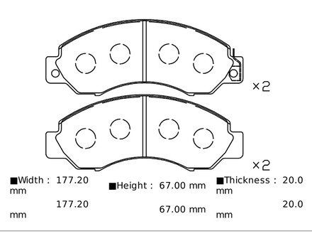 Тормозные колодки PF-2368 AN-381\2310 Nissan Versa седан N17X.