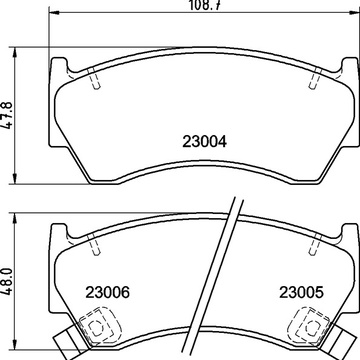 Тормозные колодки PF-2420 AN-600\2356 Nissan Almera, Patrol, Sunny.