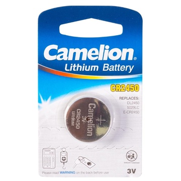 Батарейка Camelion литиевая CR2450, BL1 3В. BL1