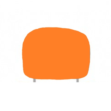 Чехол на подголовник сиденья 2шт. оранжевый.