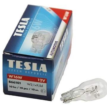 Лампа Tesla W16W 12V-16W W2,1x9,5d. B66101