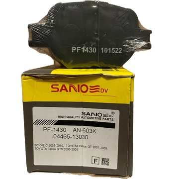 Тормозные колодки керамические Sano PF-1430 AN-603 Premio\Allion AZT240\ZZT245, Caldina #Z