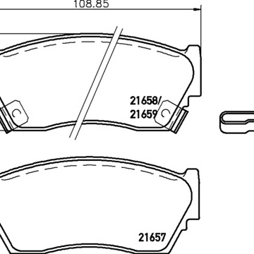 Тормозные колодки PF-2226 AN-327\2356\2420\2410 Nissan 100, Sunny.