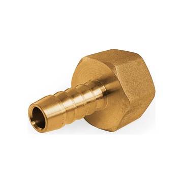 Штуцер в блок(переходник), внутренняя резьба 10х1,25мм, под шланг 8мм.