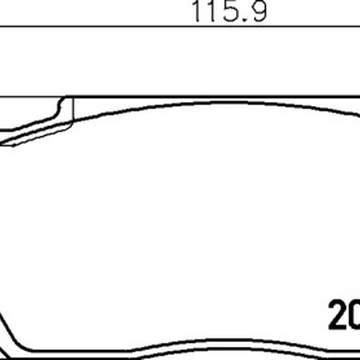 Тормозные колодки PF-8090 AN-111\8263 Honda City, Civic.