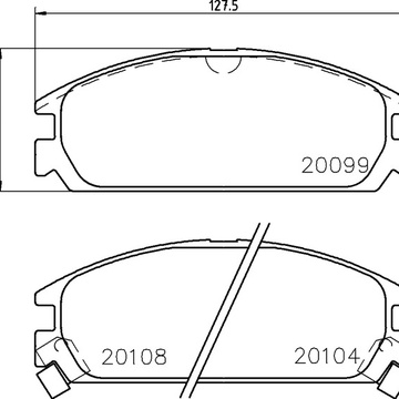 Тормозные колодки PF-8127 AN-211 Acura Integra.
