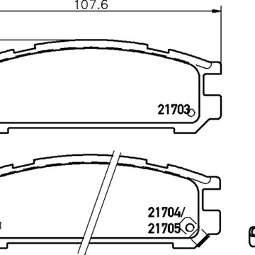 Тормозные колодки PF-7249 AN-297 Subaru Impreza, Legacy.