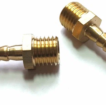 Штуцер в блок(переходник), внутренняя резьба 10х1,25мм, под шланг 10мм.