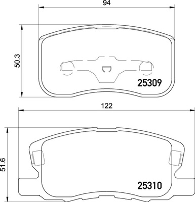 Тормозные колодки PF-3500 AN-660 Mitsubishi Colt Z3_A,Z2_A.