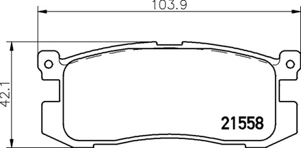 Тормозные колодки PF-5195 AN-250 Mazda IV, Xedos.