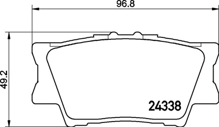 Тормозные колодки PF-2137