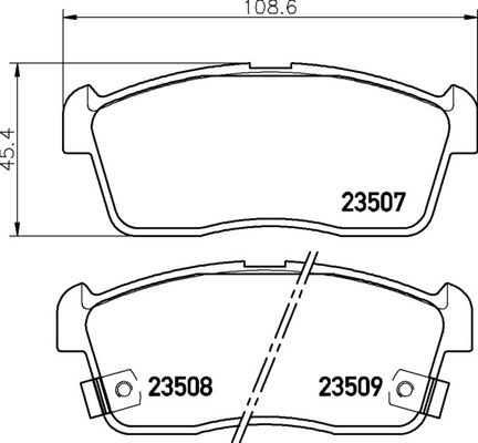 Тормозные колодки PF-4226 M36T-6GN3501080 Exeed VX