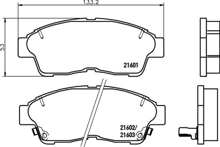 Тормозные колодки Advics PF-1322 SN645 пр.Япония.