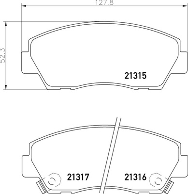 Тормозные колодки PF-5297 AN-357 Mazda B-Serie.