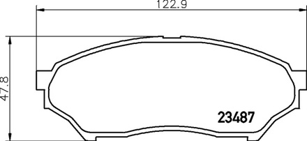 Тормозные колодки PF-3417 AN-486 Mitsubishi Grandis, Montero, Pajero, Dignity.