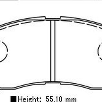 Тормозные колодки PF-1552 AN-758 LEXUS GS IV (L10)RC (C10)