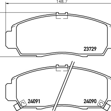 Тормозные колодки PF-8445 AN-613 Honda Accord, Civic, Crossroad, Legend, Odyssey, Stepwagon, Stream.