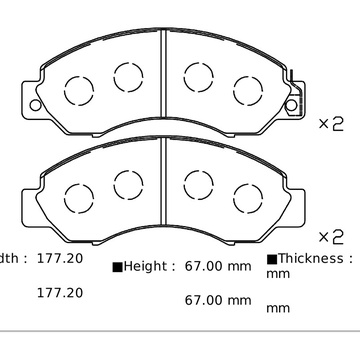 Тормозные колодки PF-2368 AN-381\2310 Nissan Versa седан N17X.