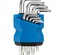 Набор ключей TORX, Г-образные, средние, Т10-50, 9шт.