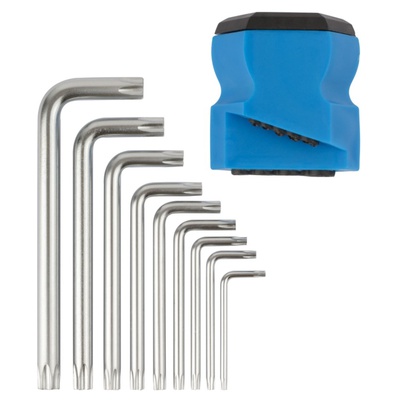 Набор ключей TORX, Г-образные, средние, Т10-50, 9шт.