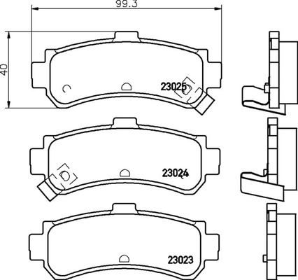 Тормозные колодки PF-2357 AN-432 Nissan Almera N15.