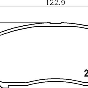 Тормозные колодки PF-3417 AN-486 Mitsubishi Grandis, Montero, Pajero, Dignity.