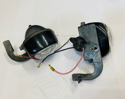 Фара линзованая с креплением Ichikon 2134, под лампу Н3, 2шт. б\у.