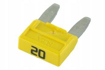 Предохранитель флажковый МТА Minival, мини 20А. M2050