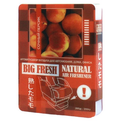 Ароматизатор Big fresh, под сиденье (аромат Juicy peach) 200мл.
