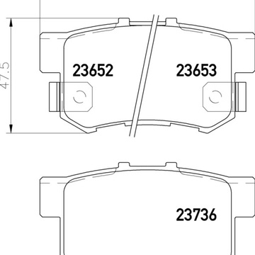 Тормозные колодки PF-8255 AN-359\8292\8397 Honda Accord, Civic, Aerodeck, Element, S)Insight, Inspire, Jazz, Legend, Odyssey, Prelude, Stepwagon.