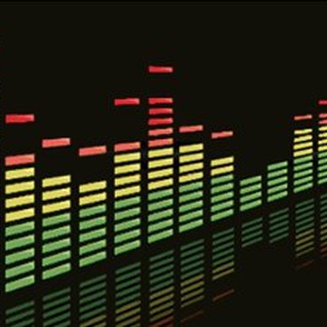 Эквалайзер на стекло Music-арена, красно-оранжевый, 90х25см. 12В.